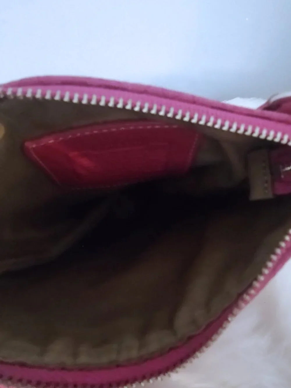 Coach Y2K vintage swingpack mini C's signature suede stripe crossbody bag EUC